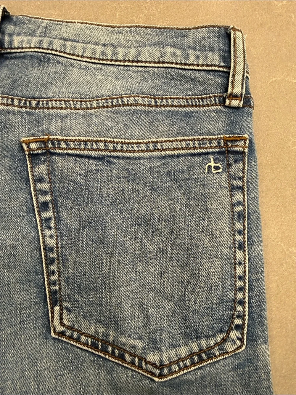 rag & bone Light Blue Straight Jeans 32x32